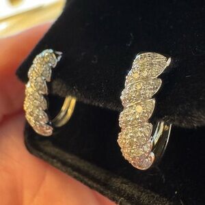 .50ct white diamond earrings